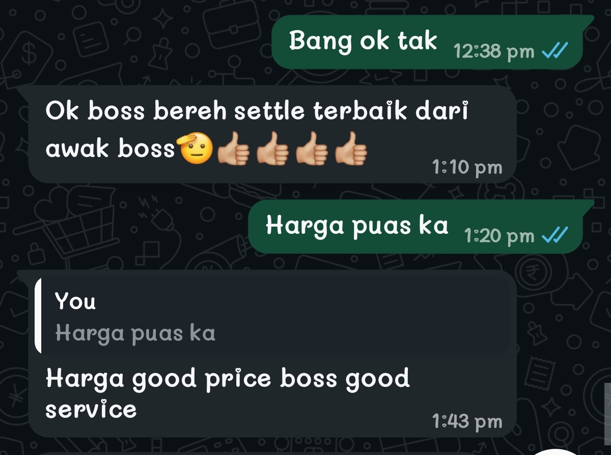 Review pelanggan SMART BATERI KERETA 24 JAM